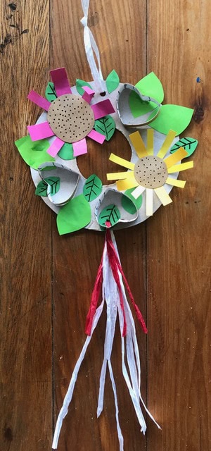 upcycle mothers day wreath